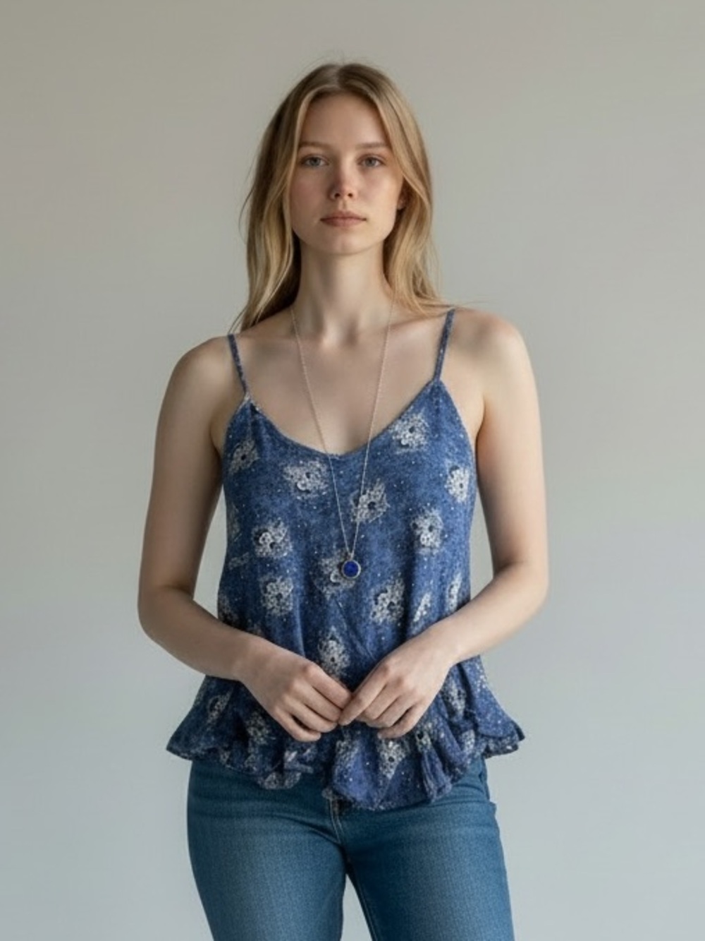 🐟 Free People Bandana Print Blouse